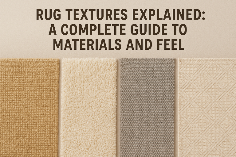 Rug Textures Explained: A Complete Guide to Materials and Feel