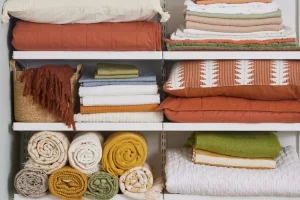 Seasonal Bedding Storage Ideas for Comforters Blankets and Pillows